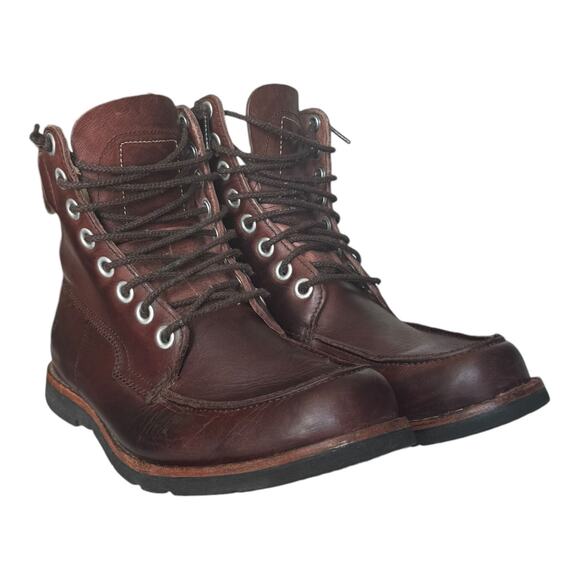 Timberland - Earthkeepers Moc toe Leather Brown Plum Boots size 8 main image 13